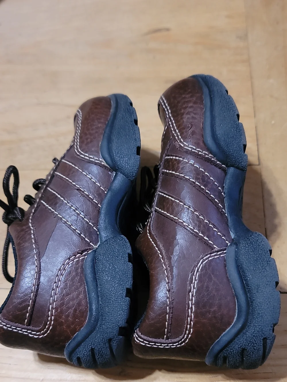 OshKosh B'gosh Brown Lace-Up Kids Sneakers